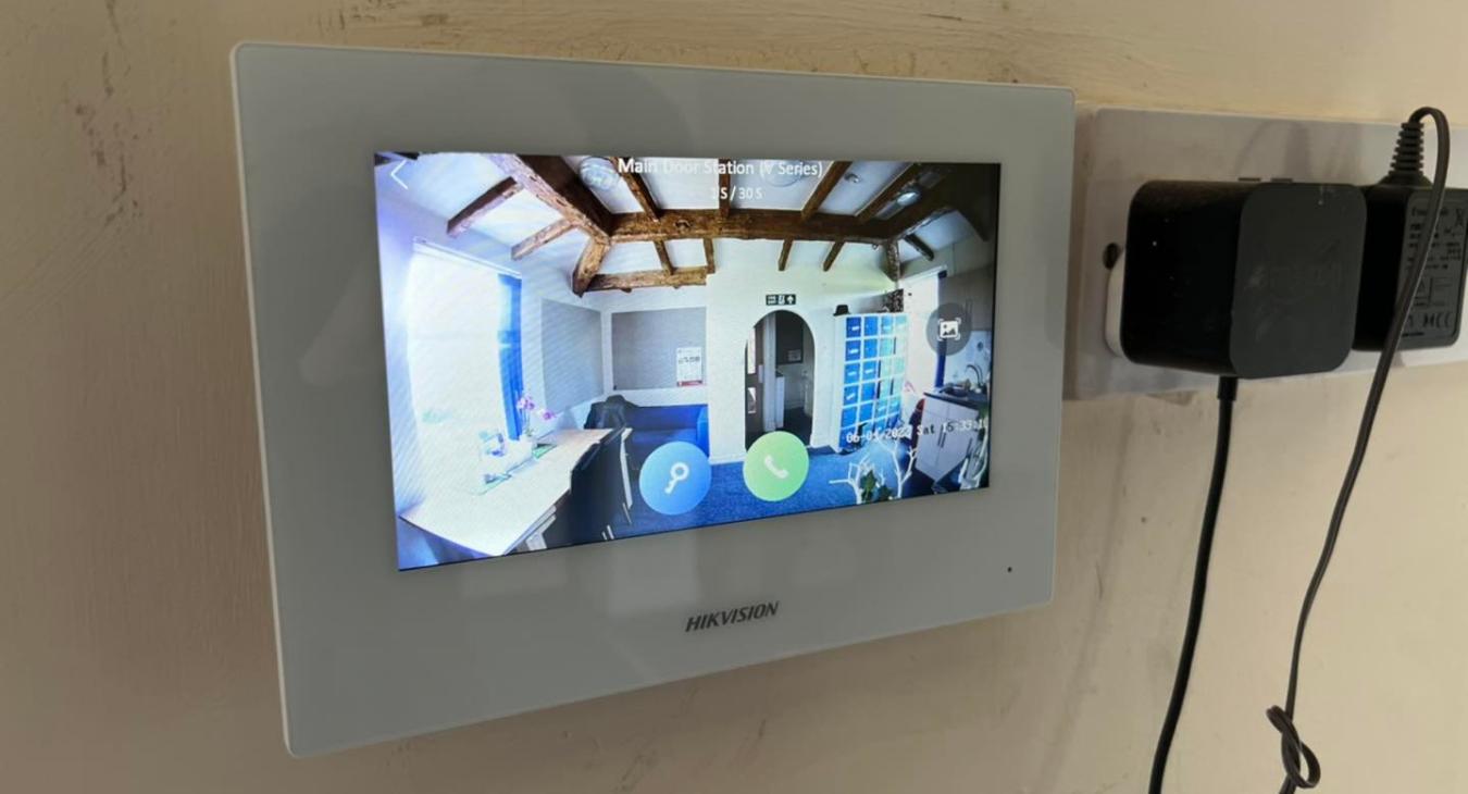 CCTV system with doorbell installation in Blackpool