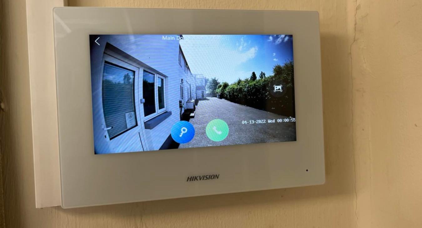 CCTV system with doorbell installation in Blackpool