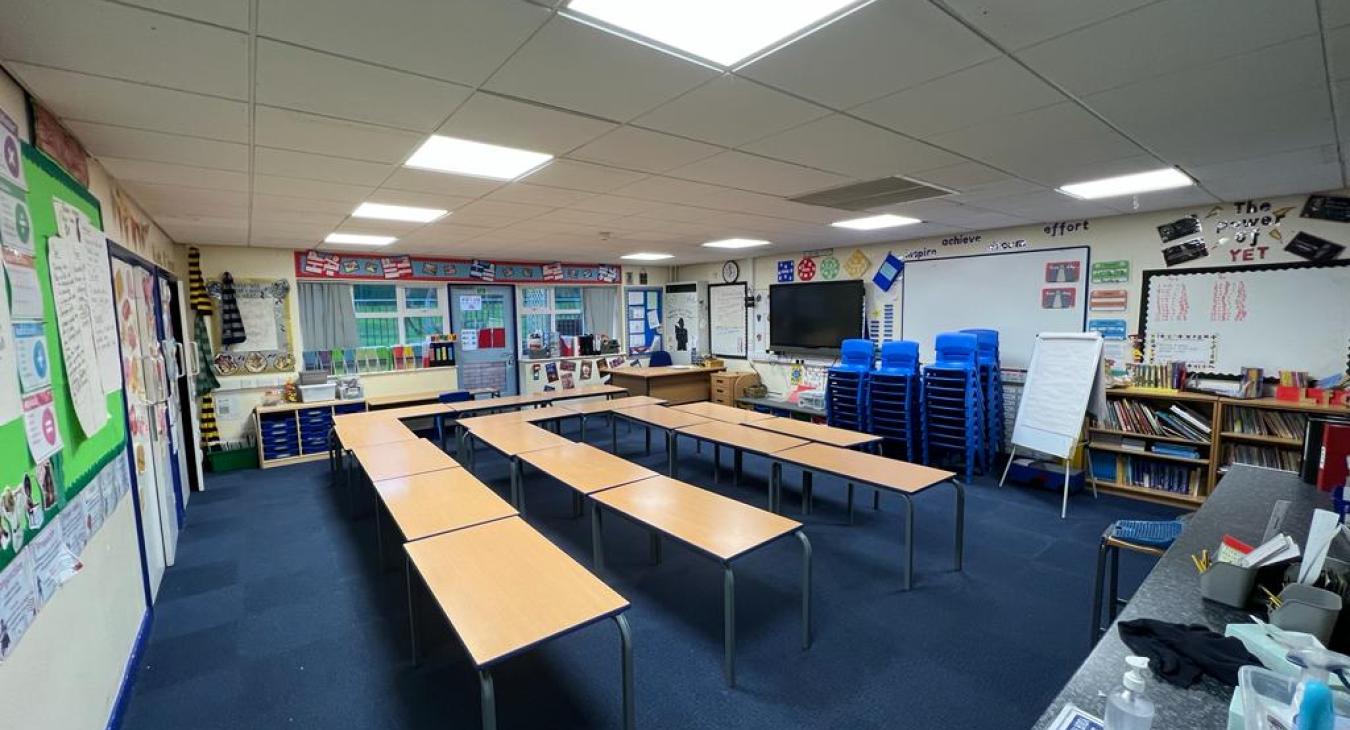 West Coast Electrical Blackpool School LED lighting Installation