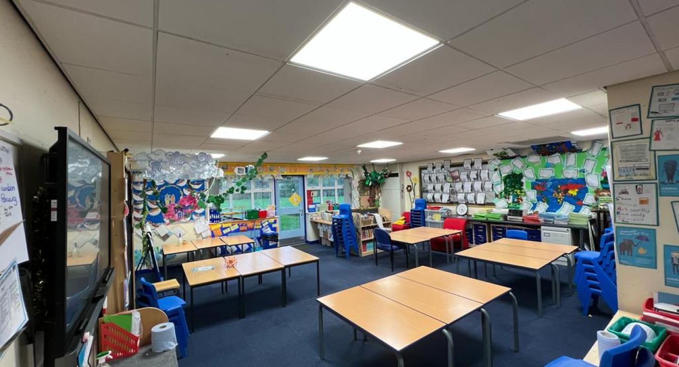 West Coast Electrical Blackpool School LED lighting Installation