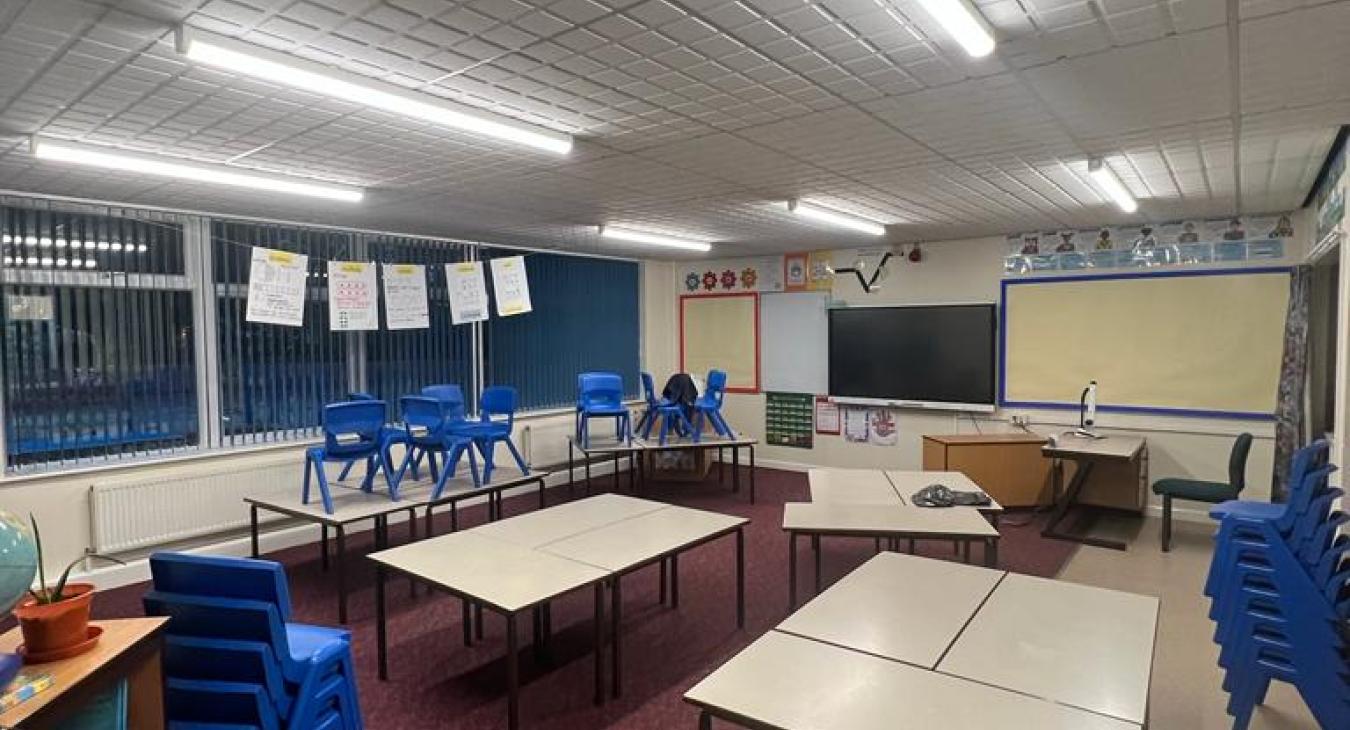 School LED Lighting Upgrade by West Coast Electrical in Blackpool