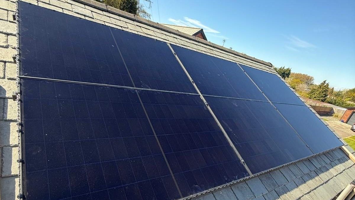 solar panels on roof in blackpool