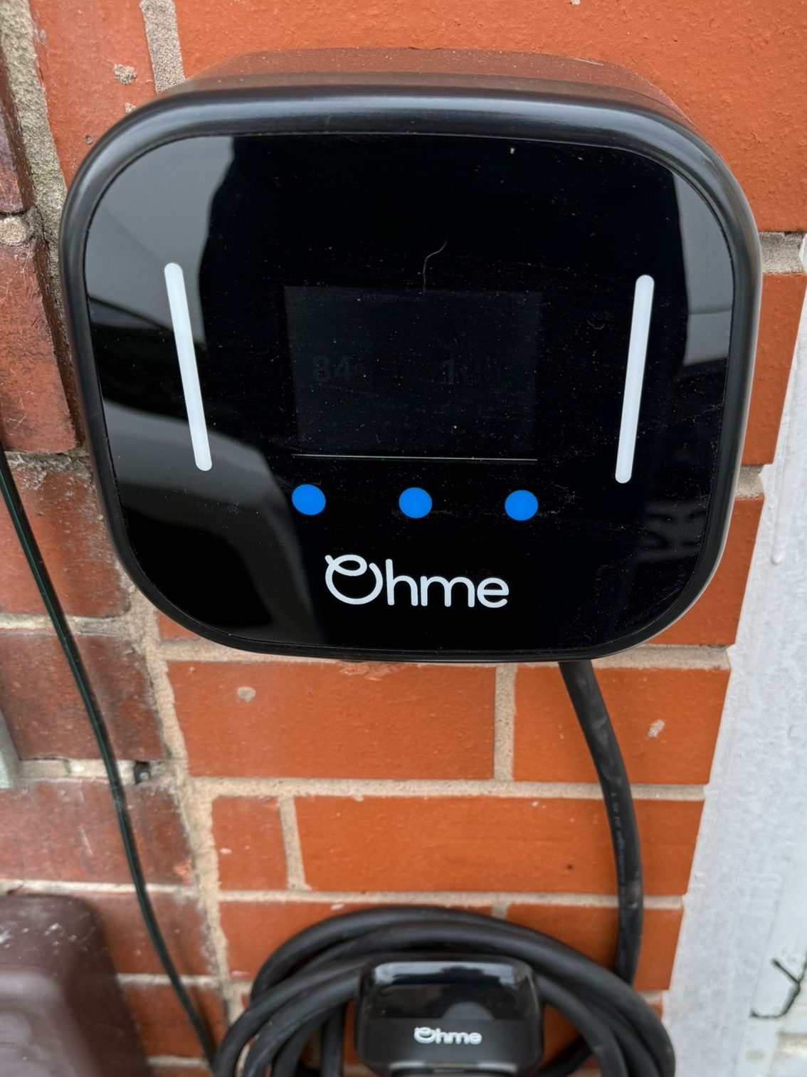 Ohme car charger installed in Blackpool by west coast electrical