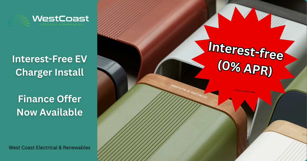 Interest-Free EV Charger Installation- Finance Offer Now Available