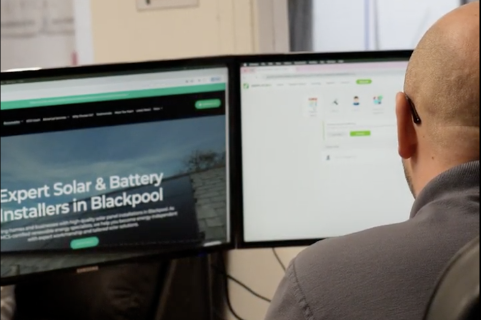 Scott from west coast electrical & renewables in the office