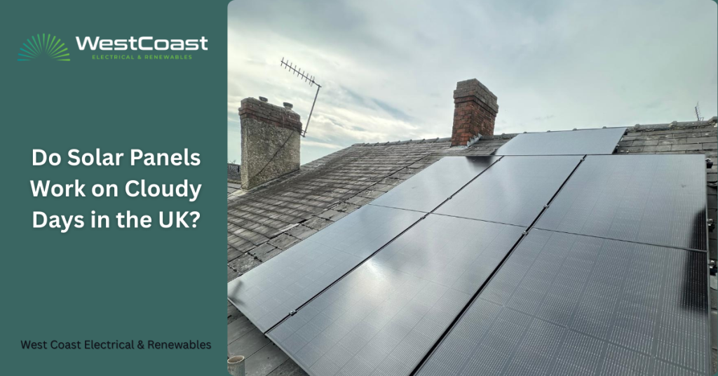 solar panels cloudy days