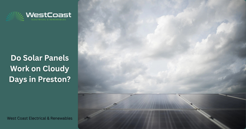 solar panels in clouds image