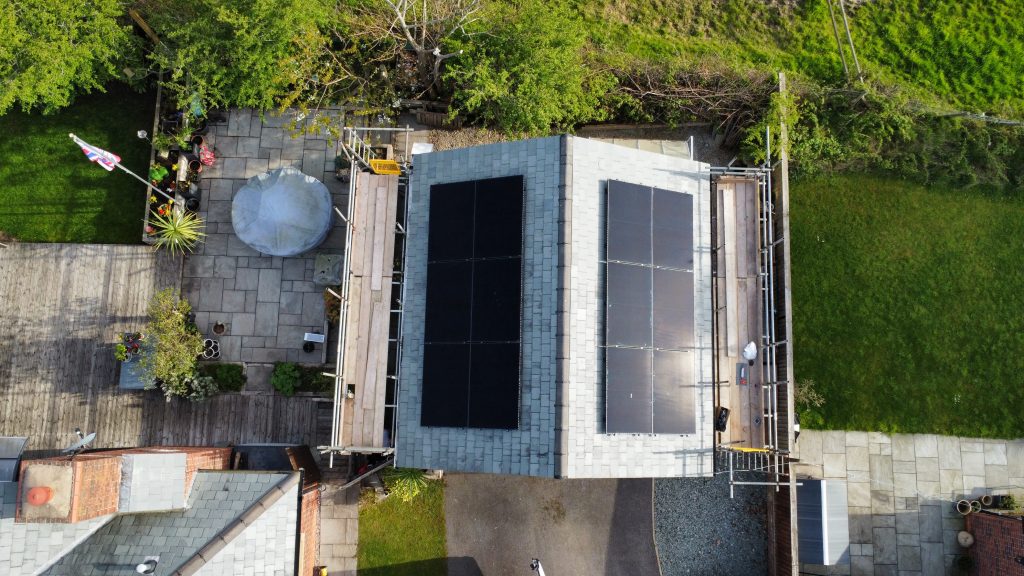 solar panels on garange